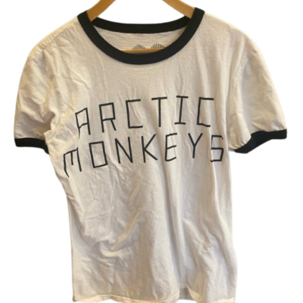 White & Black Ringer T-Shirt - Band Graphic Tee